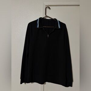 Black Casual Button Down Shirt